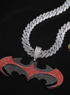 定制吊坠男纯银手工镶嵌