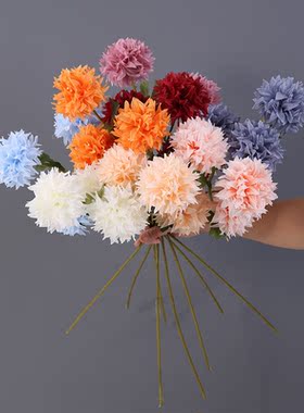 仿真花3头水晶球乒乓婚礼堂