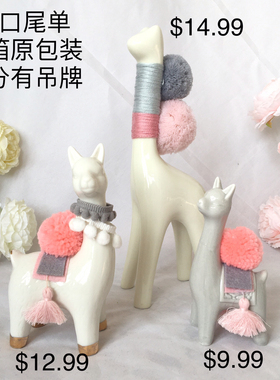 小绵羊美式乡村风情景麋鹿工艺品