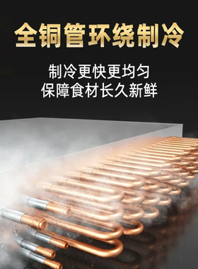 HECO汉克商用平台冷柜铜管操作台