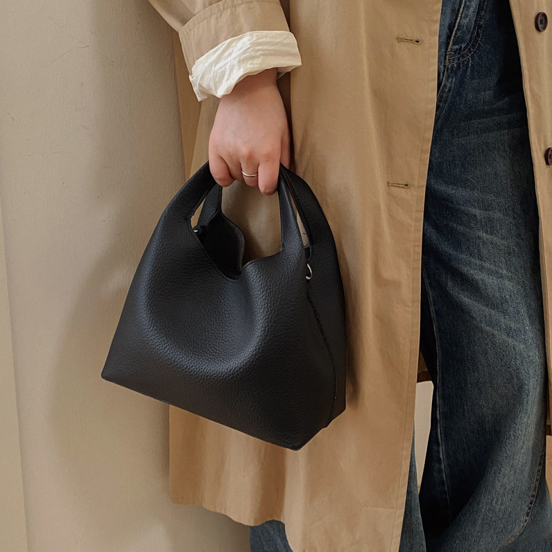 ins复古荔枝纹菜篮子水桶包托特包手提包简约单肩斜挎包子母包女,淘宝优惠券,粉丝福利购,淘宝优惠卷