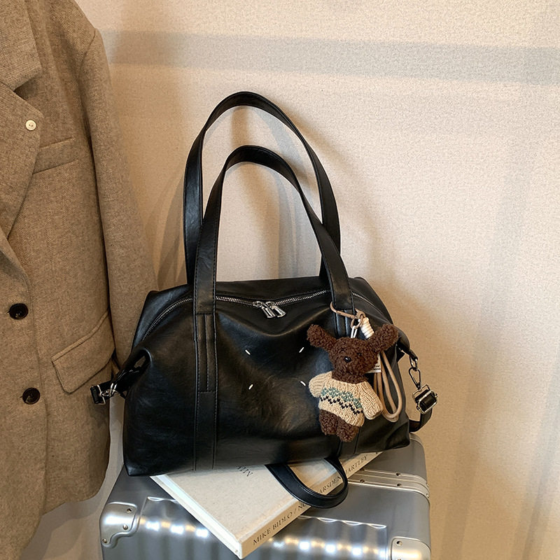 2025新款潮酷手提旅行包包女士韩版休闲托特包大容量行李包斜挎包,淘宝优惠券,粉丝福利购,淘宝优惠卷