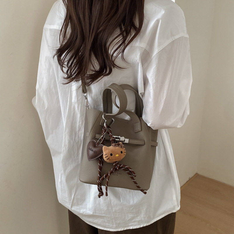 复古荔枝纹小包包女2026新款手提菜篮子水桶包时尚百搭单肩斜挎包,淘宝优惠券,粉丝福利购,淘宝优惠卷