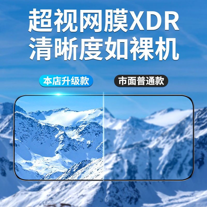适用iPhone15无尘仓苹果钢化膜秒贴盒14promax手机膜13防窥12全屏 - 图1