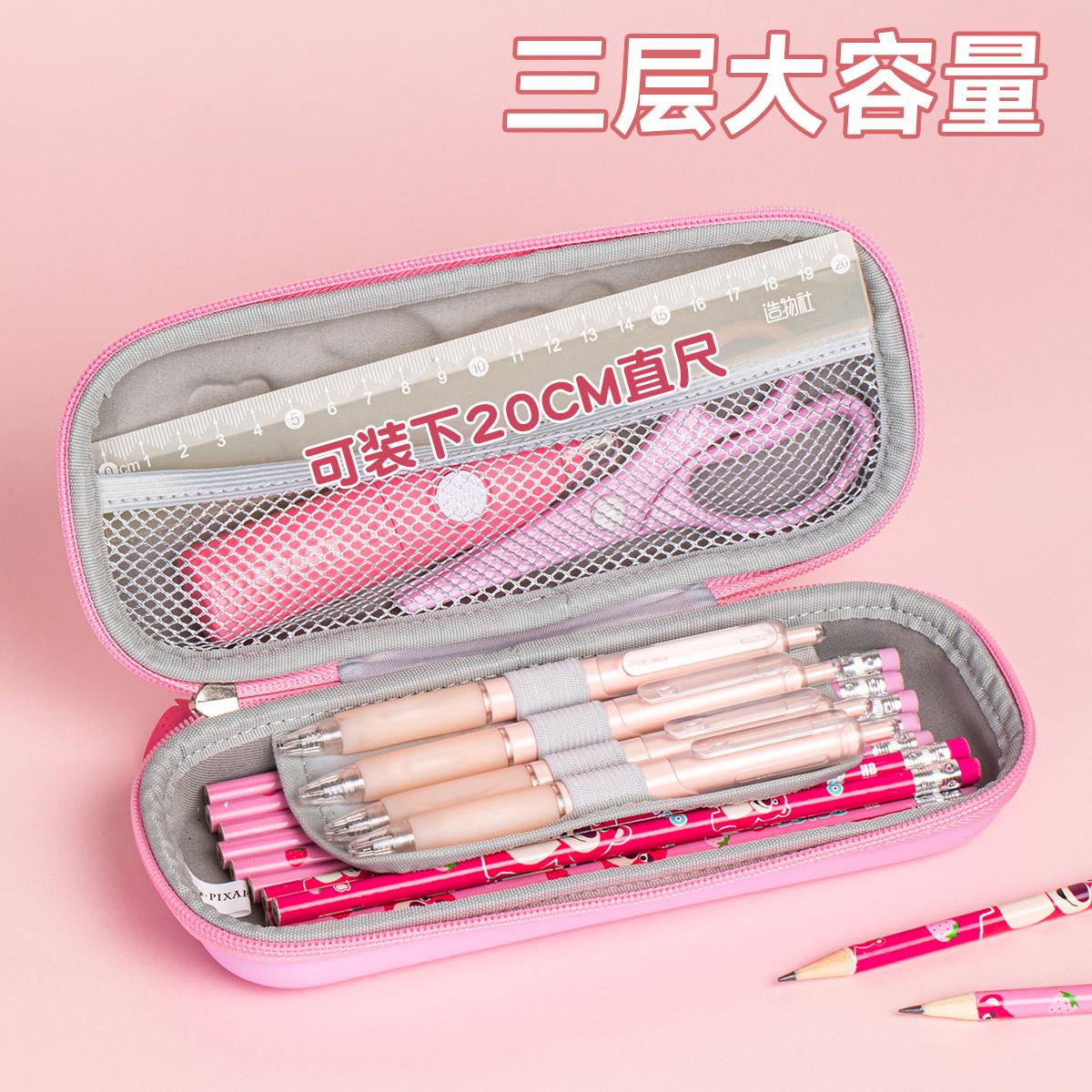 儿童笔袋大容量耐脏小学生1-3年级卡通可爱立体文具袋 - 图0