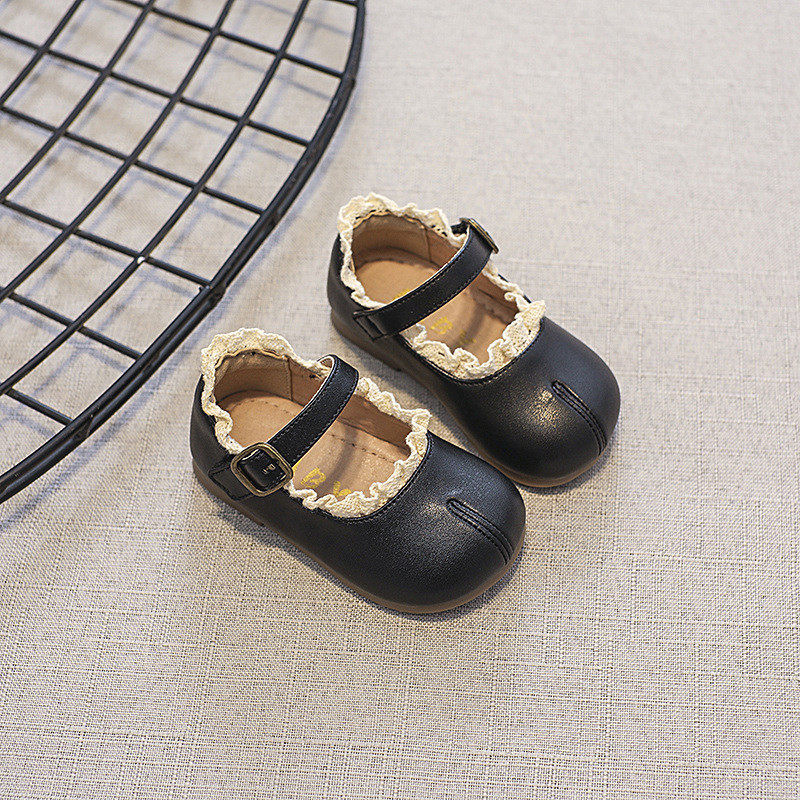 女童春秋款韩版小香风公主风皮鞋软舒适底假分趾单鞋,淘宝优惠券,粉丝福利购,淘宝优惠卷