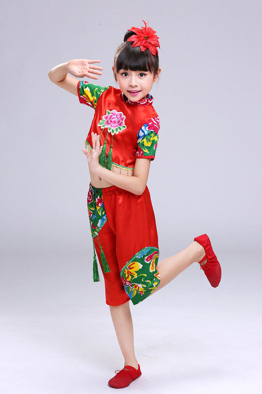 小荷风采儿童中国梦娃我的梦舞蹈演出服中国道德娃娃福娃表演服装