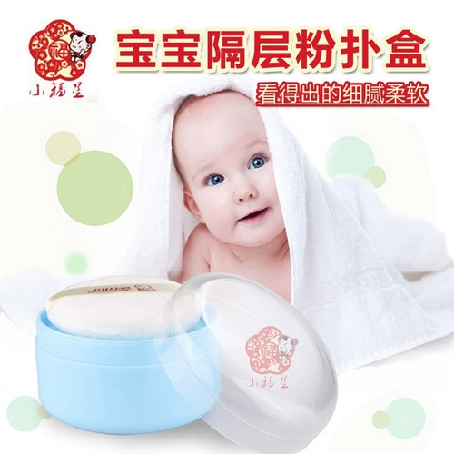 Детский спонж, присыпка, детская хлопковая коробка