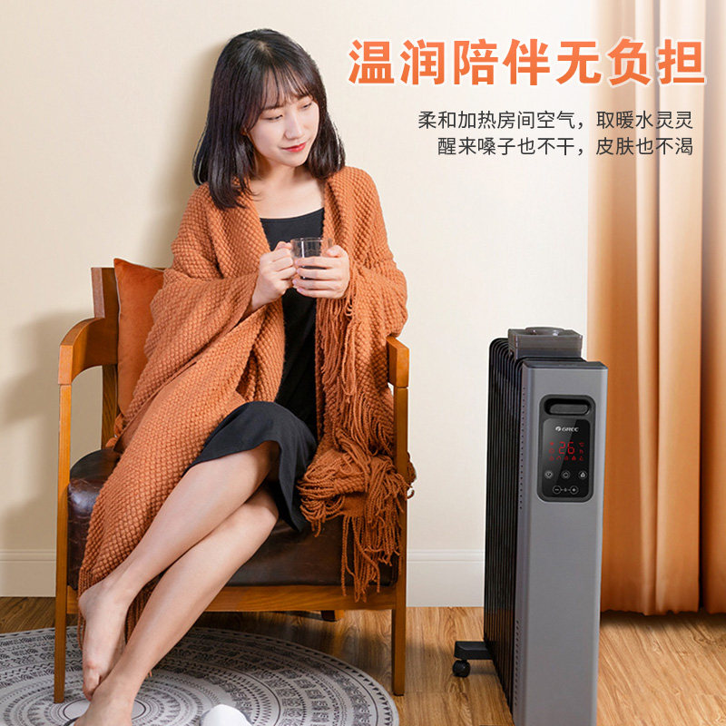 格力电热家用智能遥控大面积带油汀 格力珠海油汀取暖器