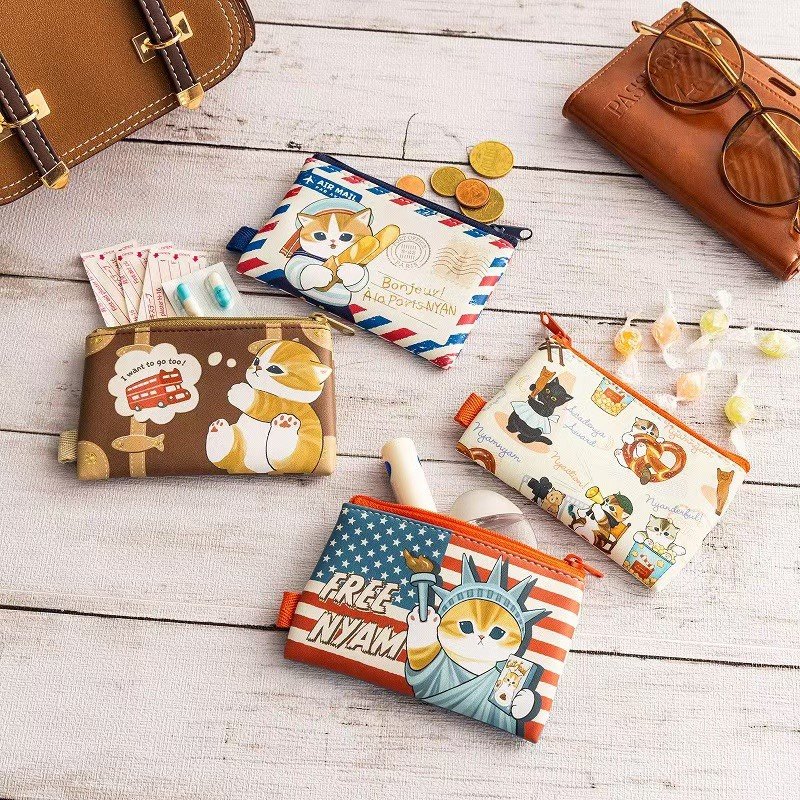 日系 环游世界猫系列 可折叠旅行袋托特包单肩包衣物收纳袋零钱包,淘宝优惠券,粉丝福利购,淘宝优惠卷