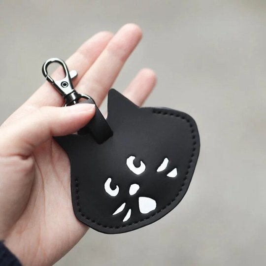 net惊讶猫个性创意钥匙包情侣汽车钥匙套可爱挂件钥匙收纳