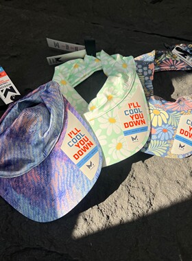美单太阳帽Upf50+男女同款防晒遮阳空顶帽 情侣款冰感降温夏季帽