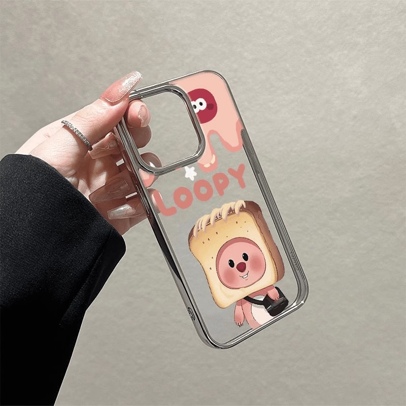 可爱卡通海狸适用三星a73手机壳a55/a52s新款a50女款a31简约a25小众a14/a02高级感s24ultra男s23+女s21fe银框 - 图1