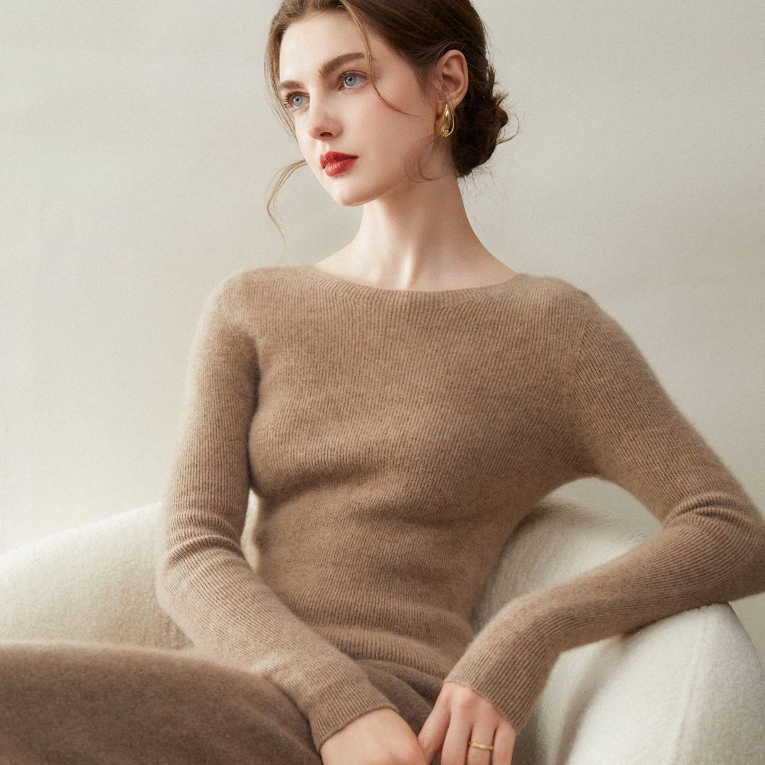 2026秋冬新款100%纯山羊绒衫女圆领纯色内搭女士毛衣针织打底衫女,淘宝优惠券,粉丝福利购,淘宝优惠卷