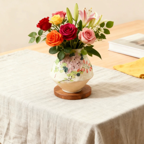 手工花盆花器家居茶室简约高档摆件Y7060A9 - 图1