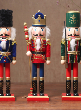 胡桃夹子士兵木偶卡通风装饰品