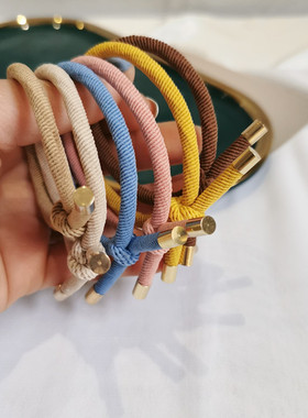 东大门韩版黑色加粗橡皮筋扎头绳