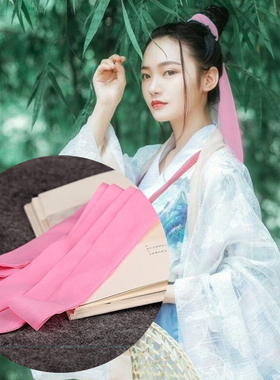 古装汉服古装汉服红色雪纺丝带
