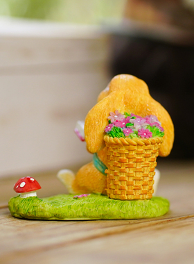 可爱兔子手机支架装饰摆件