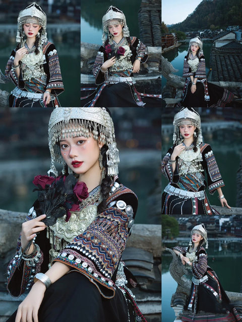 Miao Family Impression 2022 Velvet Miao Clothing for Women