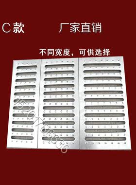 不锈钢地沟盖板多孔排水沟厨房双排下水道定做板材盖雨篦子窨井盖