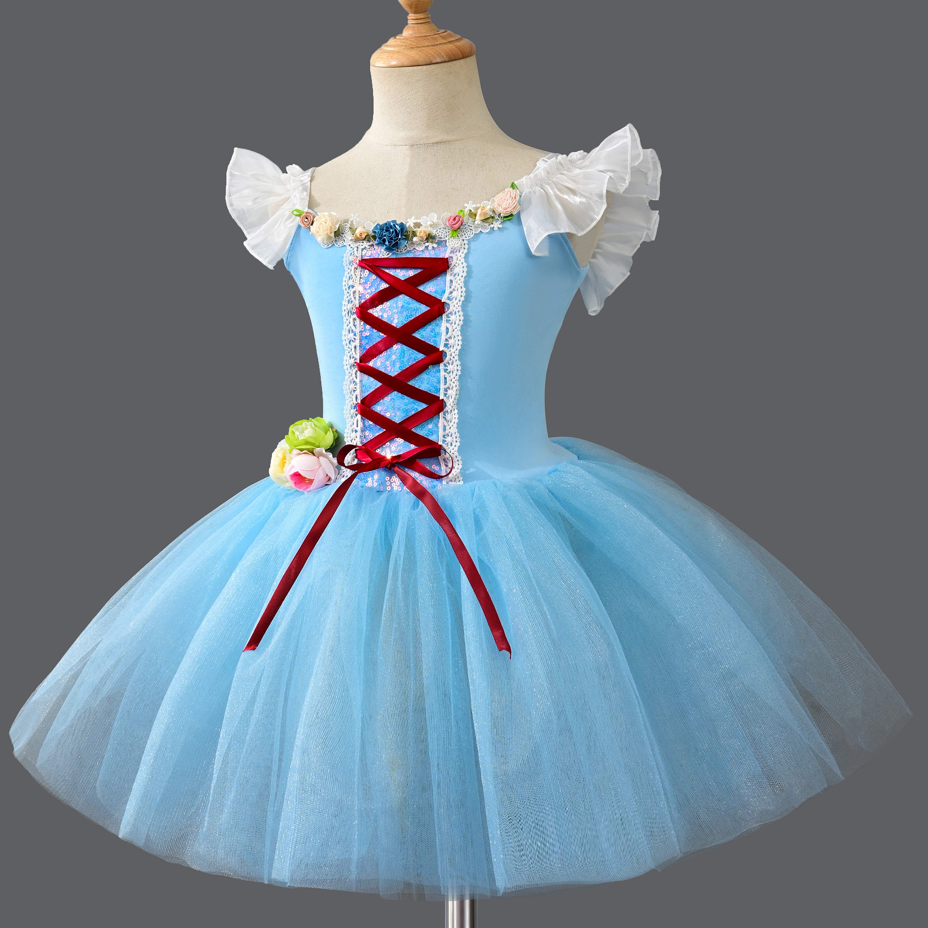 儿童芭蕾舞裙长款表演服天鹅湖专业吊带芭蕾纱裙女童小天鹅舞蹈裙,淘宝优惠券,粉丝福利购,淘宝优惠卷