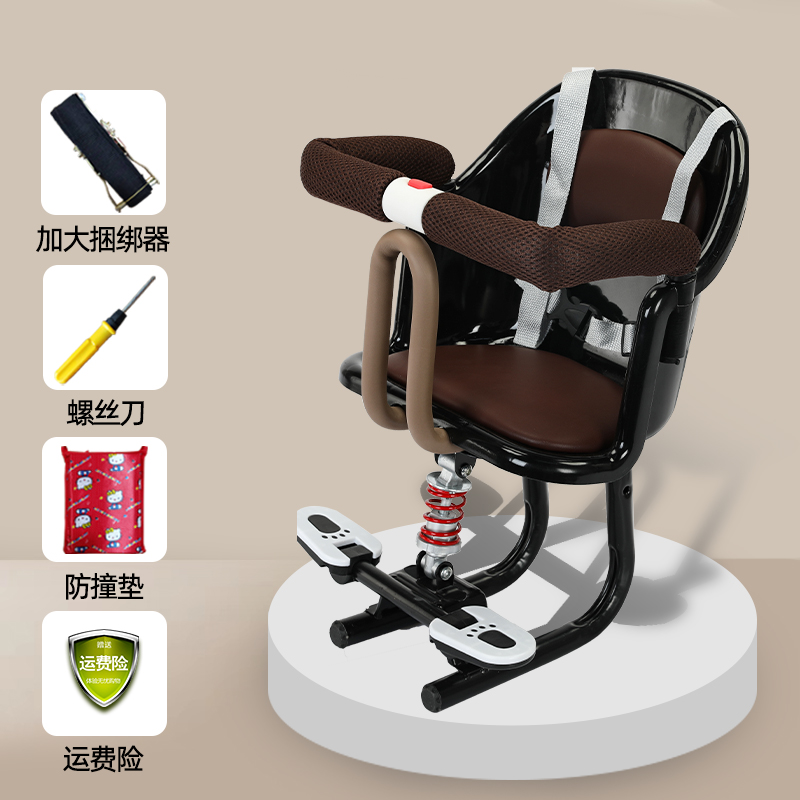 电动车儿童座椅前置摩托车电瓶车爱玛电车小孩宝宝婴儿安全坐椅子 - 图2