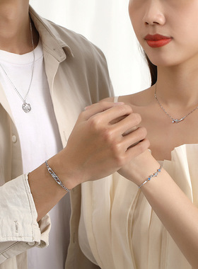 小丑鱼情侣项链925纯银