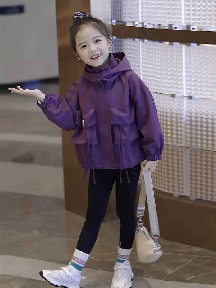 前程纸样女童冲锋衣服装儿童休闲带帽外套童装样板裁剪图纸761,淘宝优惠券,粉丝福利购,淘宝优惠卷