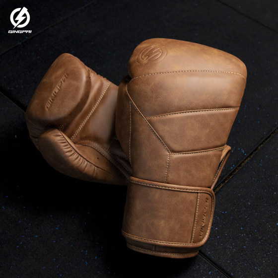 Jingpai professional microfiber leather boxing gloves multi-layer latex liner