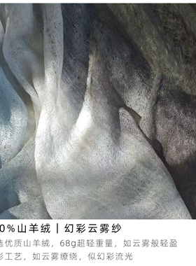 手绘渐变围巾女春夏季薄款长巾