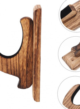 木制壁挂式枪架家居猎枪步枪收纳架弓箭墙面摆件挂架木质收纳架