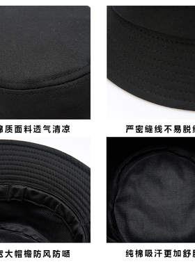 遮阳帽印字儿童纯棉刺绣广告帽