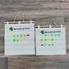Canvas morning check bag kindergarten storage bag card bag