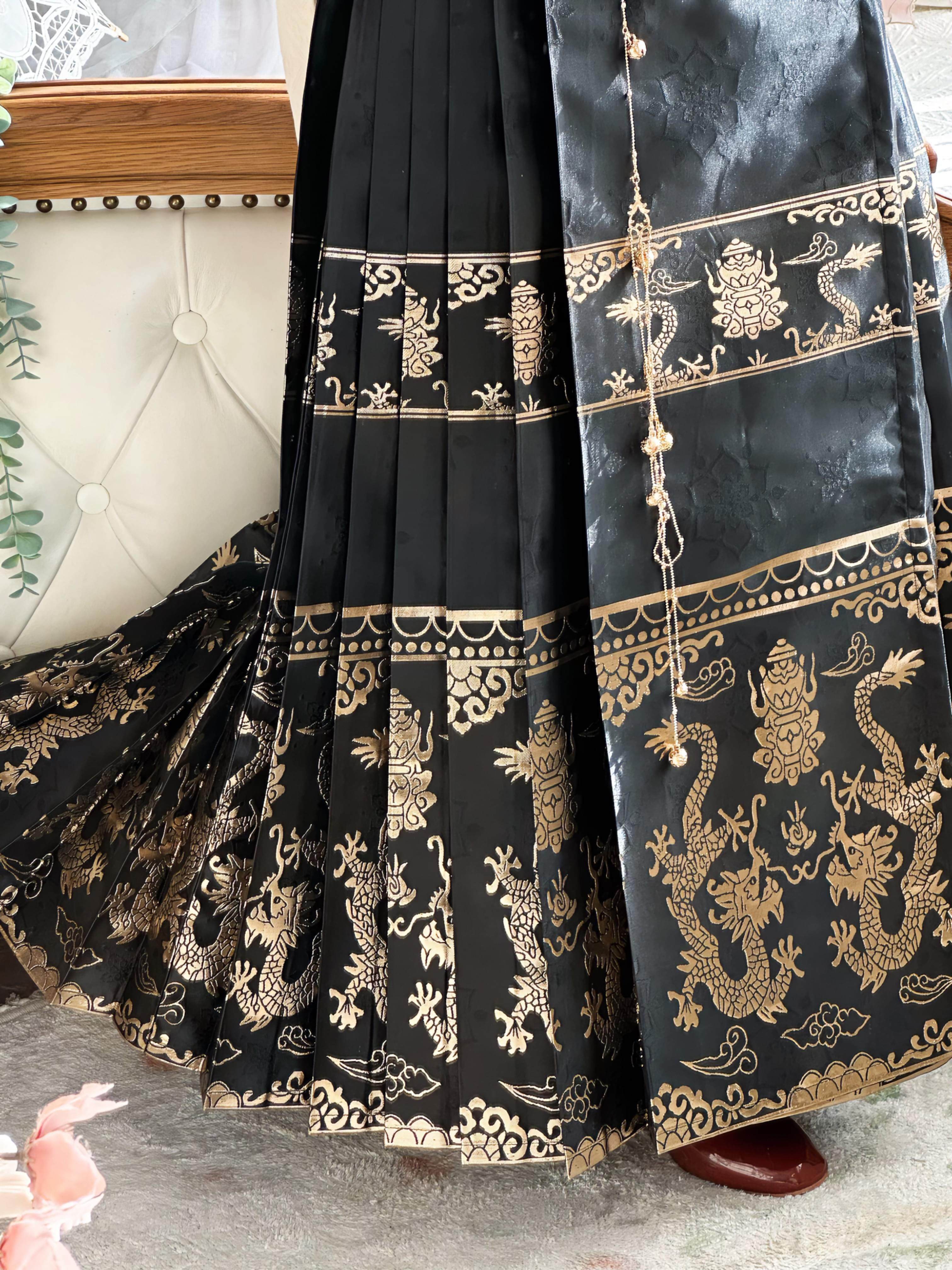 司羽阁【赤霞】原创汉服唐制明制织金马面春夏套装新国风女装,淘宝优惠券,粉丝福利购,淘宝优惠卷