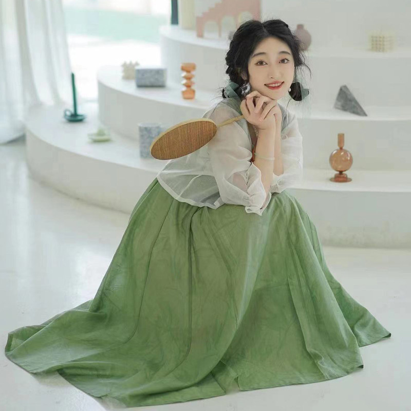 改良款汉元素宋制吊带连衣裙春夏款新中式汉服女装国风日常套装,淘宝优惠券,粉丝福利购,淘宝优惠卷