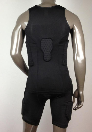 шорты для предотвращения столкновений Pro Honeycomb с защитными накладками и короткими рукавами