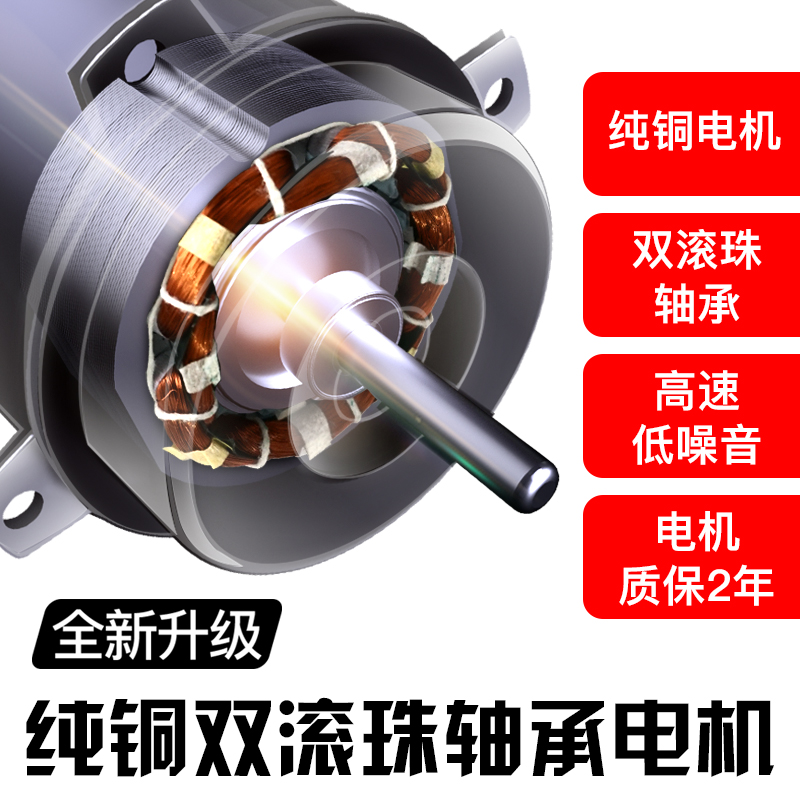 新品工业排气扇强力管道轴流抽风机圆筒高速换气扇静音厨房油烟排-图1