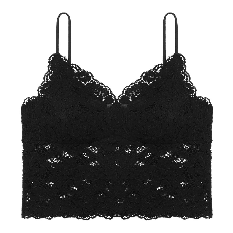 V21新品薄款内衣女性感大胸显小美背吊带背心文胸聚拢胸罩