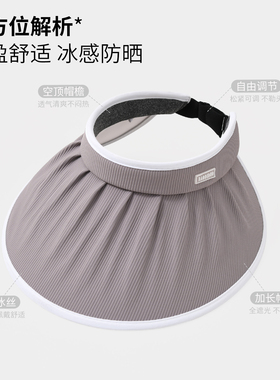 大檐防晒帽户外遮阳遮脸太阳帽子