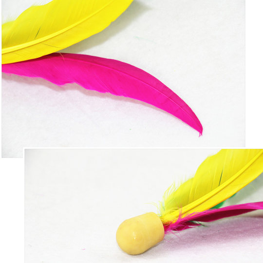 【三毛球11个】板羽球毽球板球板羽拍成人羽毛高弹力羽球健身运动