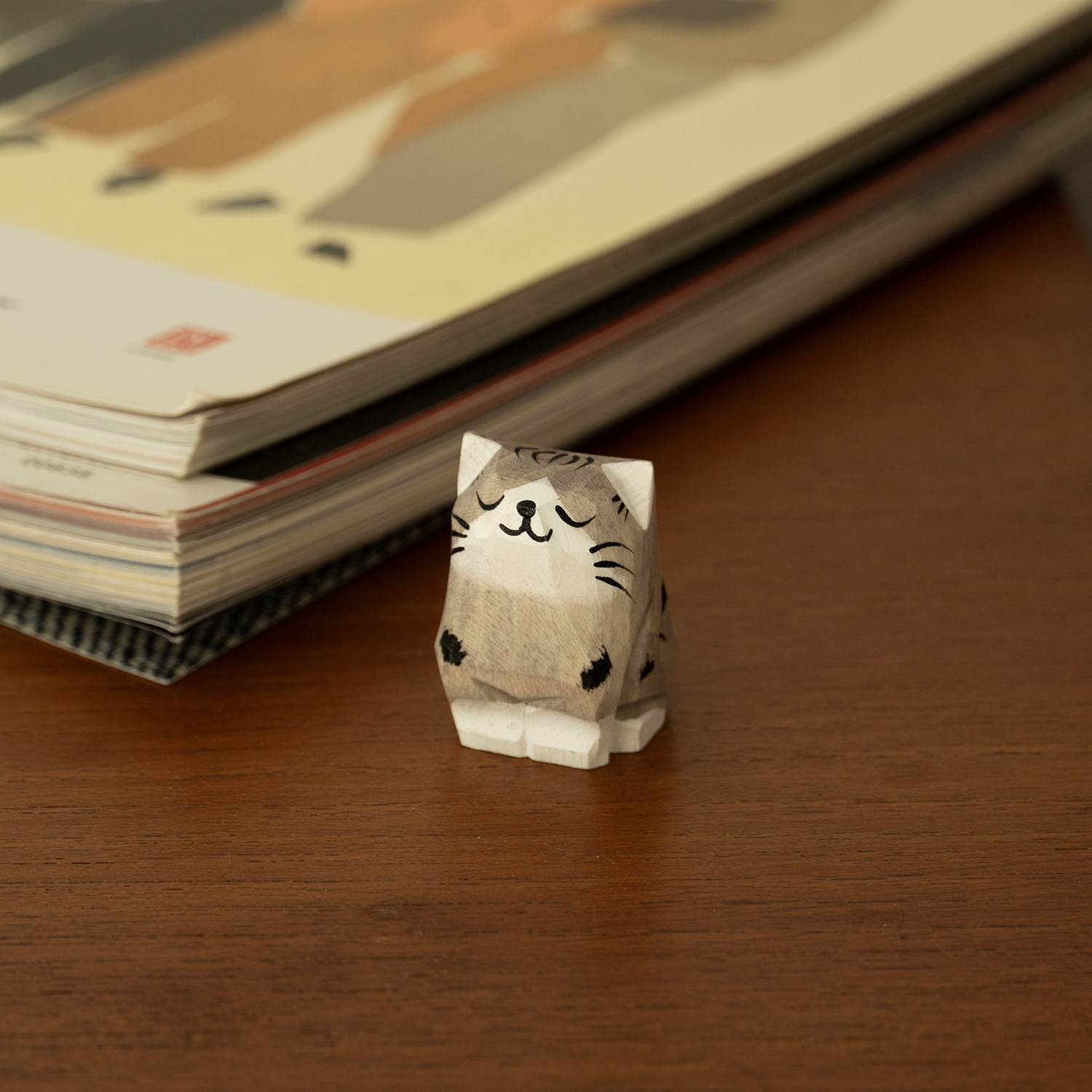 木雕小动物 可爱治愈动物柯基老虎兔子猫咪柴犬桌面装饰品纯手工,淘宝优惠券,粉丝福利购,淘宝优惠卷