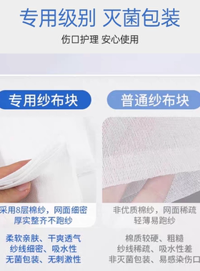 美容专用无菌纱布6*8cm黄金尺寸