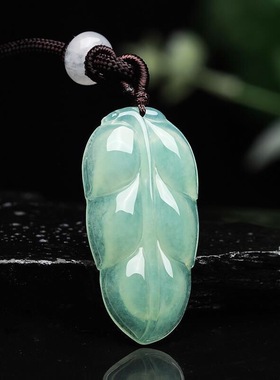 金枝玉叶翡翠项链挂件吊坠天然女