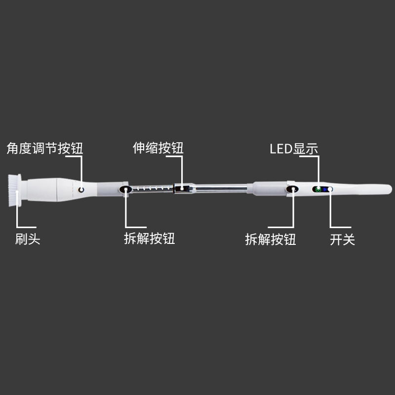 三代电动清洁刷家用浴室卫生间地板刷瓷砖无线多功能清洁长柄刷神