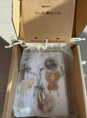 bm小锁吊坠项链小众设计感男女款锁骨链brandymelville正品