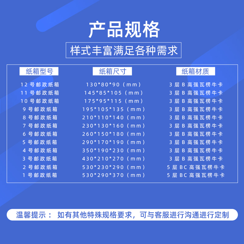 加厚黑龙江省通用淘宝打包装纸壳箱子快递用大米中转箱厂定做包邮 - 图1