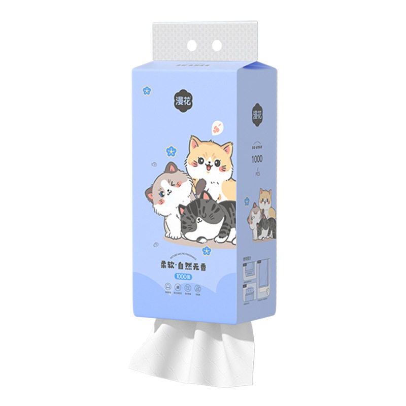 漫花悬挂式抽纸1000张家用清洁卫生纸壁挂面巾纸原木加厚纸巾,淘宝优惠券,粉丝福利购,淘宝优惠卷