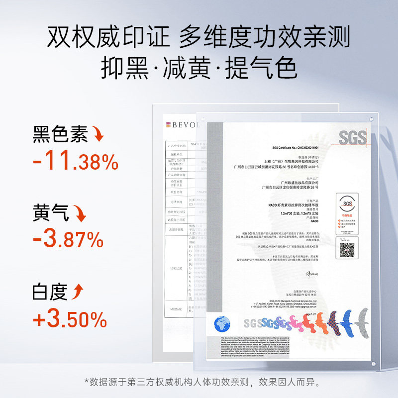 naco虾青素双抗次抛精华液提亮抗糖 naco液态精华