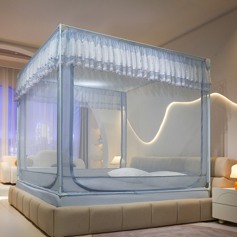 A类母婴级宝宝防摔蚊帐T门回底纹账家用卧室一体式婴儿童全包床笠,淘宝优惠券,粉丝福利购,淘宝优惠卷